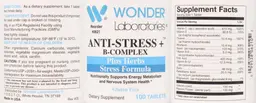 Label for Anti-Stress + B-Complex