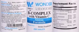 Label for B-Complex with Vitamin C