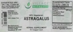 Label for Astragalus