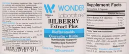 Label for Bilberry Extract Plus