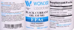 Label for Black Currant Oil 535 mg