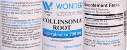 Label for Collinsonia Root
