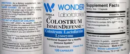 Label for Colostrum ImmunDefense
