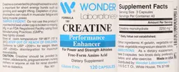 Label for Creatine