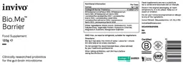 Label for Bio.Me Barrier