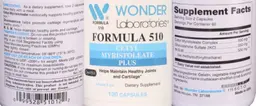 Label for Formula 510 Cetyl Myristoleate Plus