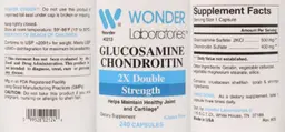 Label for Glucosamine Chondroitin 2X Double Strength