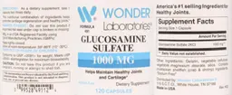 Label for Glucosamine Sulfate 1000 mg
