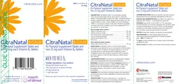 Label for CitraNatal B-Calm Prenatal Tablet