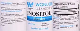 Label for Inositol Powder