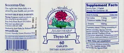 Label for Thyro-M
