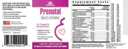 Label for Prenatal Multi-Vitamin