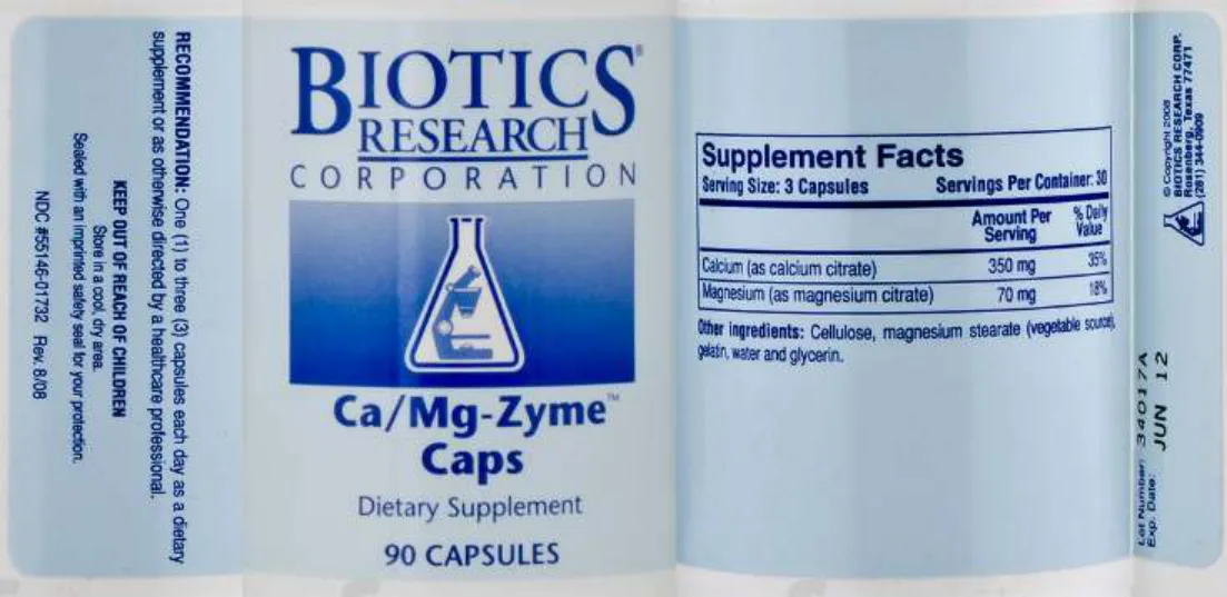 Label for Ca/Mg-Zyme Caps