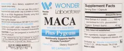 Label for MACA plus Pygeum