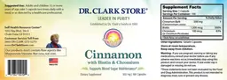 Label for Cinnamon with Biotin & Chromium 502 mg
