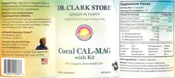 Label for Coral CAL-MAG with K2