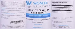 Label for Mexican Wild Yam Root