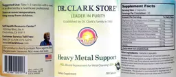 Label for Heavy Metal Support