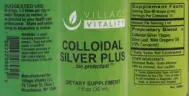 Label for Colloidal Silver Plus