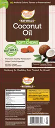 Label for Coconut Oil Soft Chews Coconut Caramel Flavor