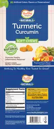 Label for Turmeric Curcumin Soft Chews Tropical Fruit Flavor