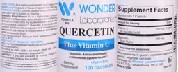 Label for Quercetin plus Vitamin C