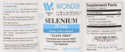 Label for Selenium 50 mcg