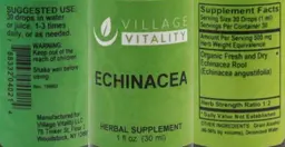 Label for Echinacea