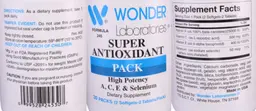 Label for Super Antioxidant Pack