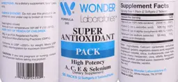 Label for Super Antioxidant Pack