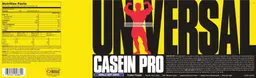 Label for Casein Pro Vanilla Soft Serve