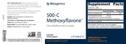 Label for 500-C Methoxyflavone