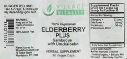 Label for Elderberry Plus