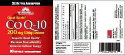 Label for Opti-Sorb Co Q-10 200 mg