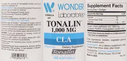 Label for Tonalin 1,000 mg