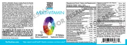 Label for Multi-Vitamin