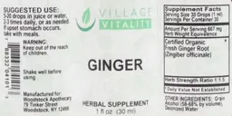 Label for Ginger