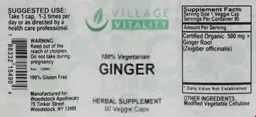 Label for Ginger