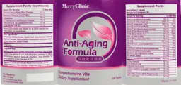 Label for Anti-Aging Formula