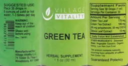Label for Green Tea