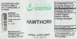 Label for Hawthorn