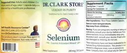 Label for Selenium 200 mcg
