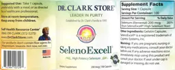Label for SelenoExcell 200 mcg