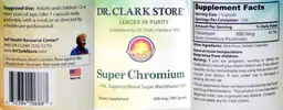 Label for Super Chromium 500 mcg