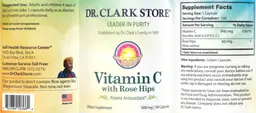 Label for Vitamin C with Rose Hips 1000 mg