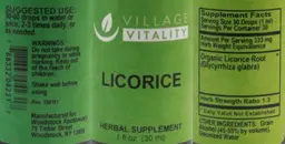 Label for Licorice