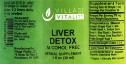 Label for Liver Detox Alcohol Free