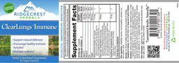 Label for ClearLungs Immune