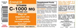 Label for Vitamin C-1000 mg
