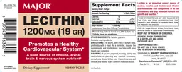 Label for Lecithin 1200 mg (19 gr)